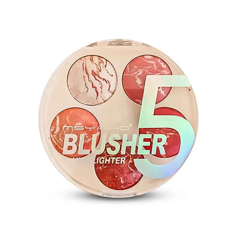 MSYAHO 5 Color Terracotta Blusher & Highlighter