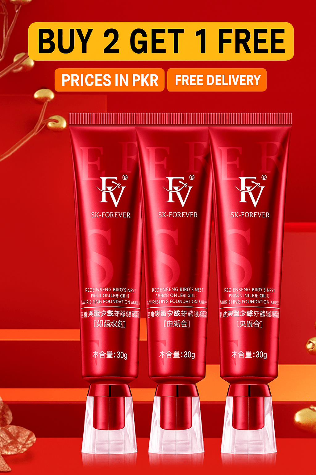 FV Foundation – Buy 2 Get 1 FREE + Free Delivery All Over Pakistan💫 - MAKKA COSMETICSFV Foundation – Buy 2 Get 1 FREE + Free Delivery All Over Pakistan💫COSMETICS base