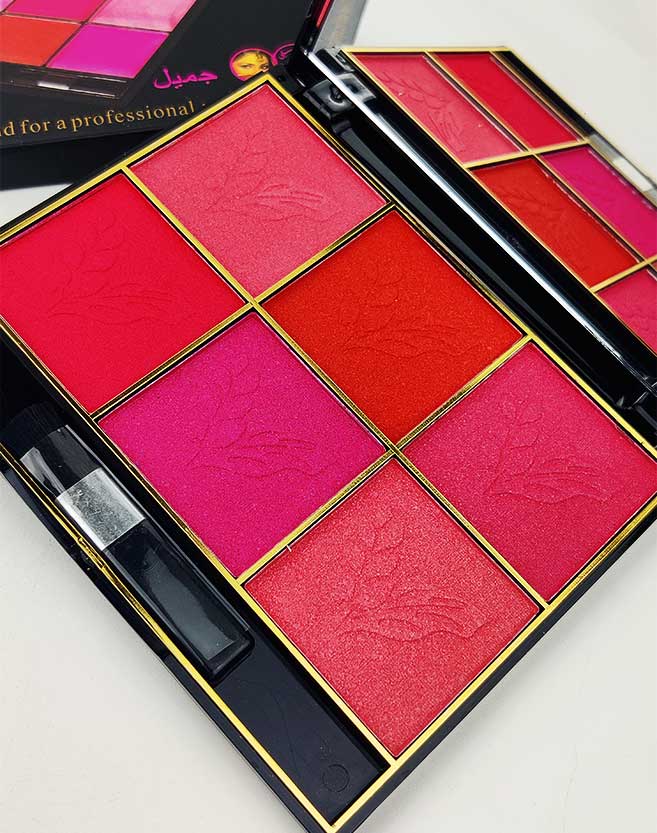 Kiss Touch 6 Color Makeup Blush On